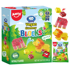 Pack de blocs gélifiés 4D en vrac - Blocs comestibles créatifs pour enfants 264 g 